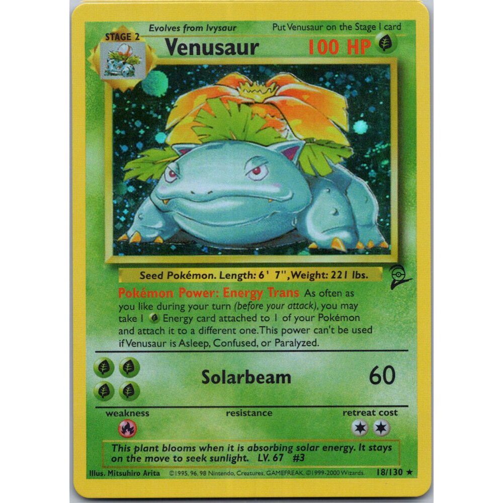 Venusaur Base Set 2 "Reprinted"